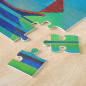 Puzzle Bateau Abstrait Art Junk contre Deep Blue Sky (Côté)