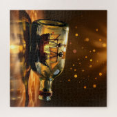 Puzzle Bateau antique dans une bouteille (Horizontal)