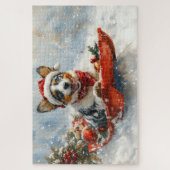 Puzzle Bateau australien en sledge laissez-le neiger Noël (Vertical)