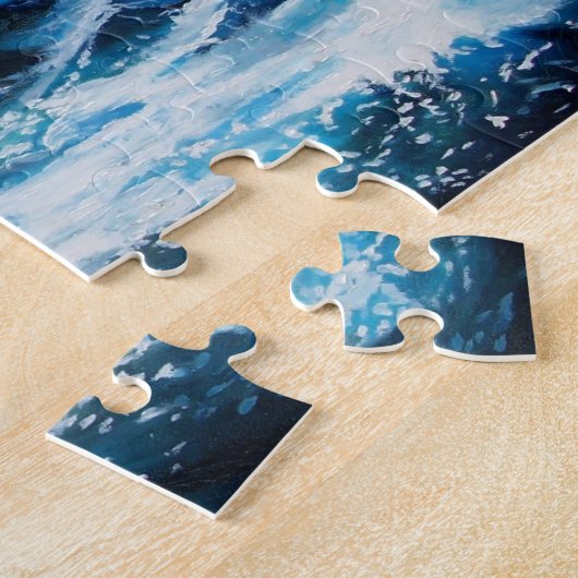 Puzzle Bateau dans la mer dans la tempête (Côté)