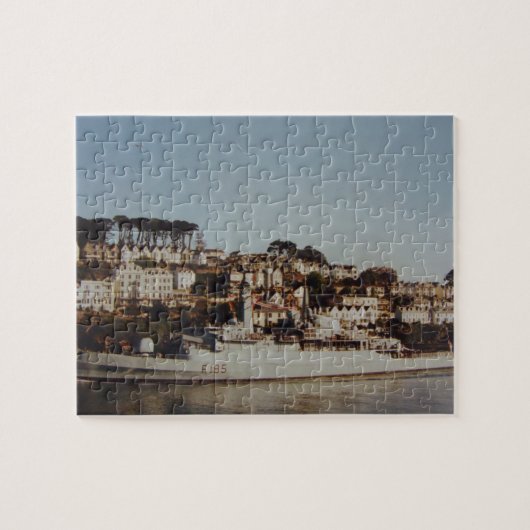 Puzzle Bateau dans le port de Fowey (Horizontal)