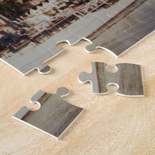 Puzzle Bateau dans le port de Fowey (Côté)