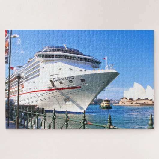 Puzzle Bateau de croisière dans le port (Horizontal)