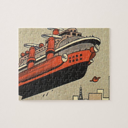 Puzzle Bateau de croisière d'hélicoptère de science-ficti (Horizontal)