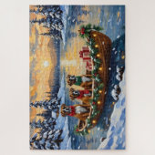Puzzle Bateau de Noël Boxer pour les Fêtes (Vertical)
