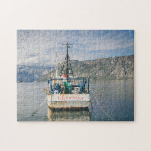 Puzzle Bateau de pêche à la baie pittoresque