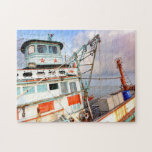 Puzzle Bateau de pêche en bois rustique Océan<br><div class="desc">Ce puzzle coloré présente un bateau de pêche rustique sur une plage #voyage #aventure #bateau de pêche #bateau #pêche #puzzle #cadeau #amusement #stockingstuffers #jeux</div>