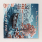 Puzzle Bateau de pêche tranquille sur le volcan du Mont F (Horizontal)