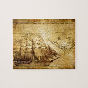 Puzzle bateau de pirate