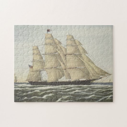 Puzzle Bateau de tondeuse, nuage volant (Horizontal)