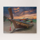 Puzzle Bateau longue queue au coucher du soleil, Krabi, T (Horizontal)