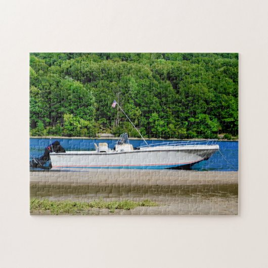 Puzzle Bateau Sur La Rivière (Horizontal)