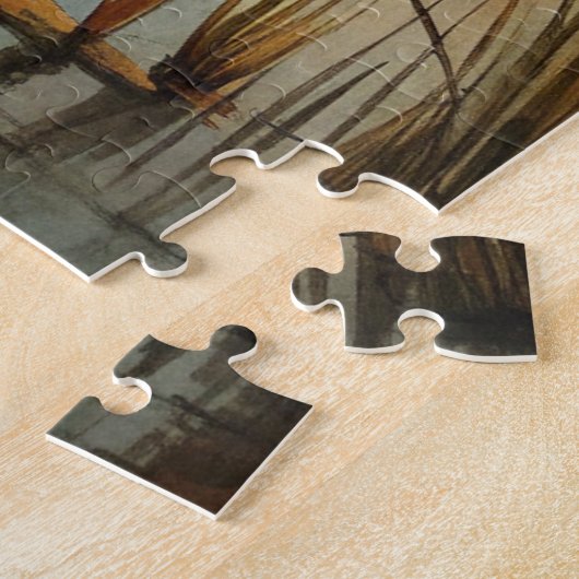 Puzzle Bateau sur le lac (Côté)