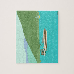 Puzzle Bateau sur le lac George