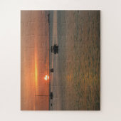 Puzzle Bateaux à coucher de soleil tropicaux Océan des Ca (Vertical)