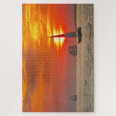 Puzzle Bateaux à Key West, Floride, coucher de soleil (Vertical)