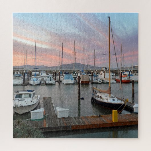 Puzzle Bateaux à la marina (Vertical)