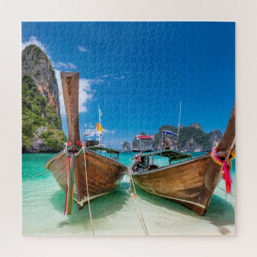 Puzzle Bateaux à queue longue de Thaïlande (Vertical)