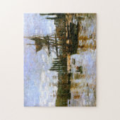 Puzzle Bateaux à Rouen 1872 Monet Fine Art (Vertical)