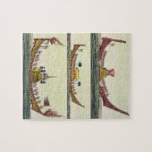 Puzzle Bateaux chinois de Cochin, illustration de (Horizontal)