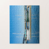 Puzzle Bateaux dans la rivière York par Yorktown (Vertical)