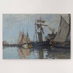 Puzzle Bateaux dans le port de Honfleur de Claude Monet