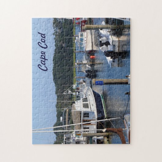 Puzzle Bateaux dans un port de Cape Cod (Vertical)