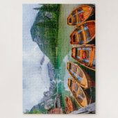 Puzzle Bateaux d'aviron sur le lac Alpin (Vertical)