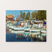 Puzzle Bateaux de pêche Chypre. (Horizontal)