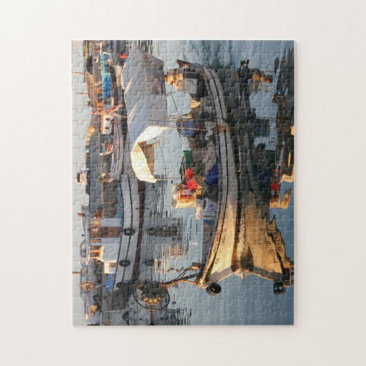 Puzzle Bateaux de pêche Chypre. (Vertical)