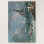 Puzzle Bateaux de pêche dans une tempête (Vertical)