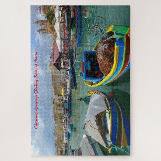 Puzzle Bateaux de pêche de Malte. (Vertical)