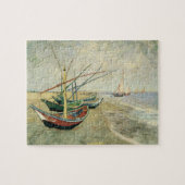 Puzzle Bateaux de pêche sur la plage par Vincent van Gogh (Horizontal)