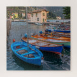 Puzzle Bateaux de pêche sur le lac de Riva del Garda Ital<br><div class="desc">Ce puzzle pittoresque présente des bateaux de pêche colorés sur le lac de Riva del Garda en Italie #bateaux #pêche #bateaux #poissons #lac #eau #paysage #jigsaw #puzzle #jigsawpuzzle #cadeaux #fun #stockingstuffers #jeux #nature</div>
