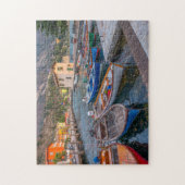 Puzzle Bateaux de pêche sur le lac de Riva del Garda Ital (Vertical)