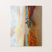 Puzzle Bateaux de pêche sur une plage de Jamaïque. (Vertical)