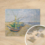 Puzzle Bateaux de pêche | Vincent Van Gogh<br><div class="desc">Bateaux de pêche sur la plage à Saintes-Maries (1888) par l'artiste post-impressionniste néerlandais Vincent Van Gogh. L'oeuvre d'origine est une peinture marine sur toile représentant plusieurs bateaux de pêche sur la côte océanique.

Utilisez les outils de conception pour ajouter du texte personnalisé ou personnaliser l'image.</div>