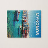 Puzzle Bateaux des îles grecques de Mykonos (Horizontal)