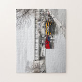 Puzzle Bateaux domestiques amarrés près de Pont Bir-Hakei (Vertical)