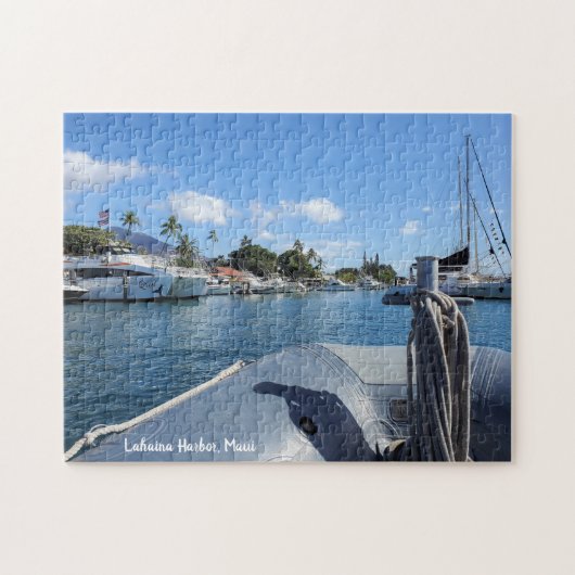 Puzzle Bateaux du port de Lahaina sur Maui (Horizontal)