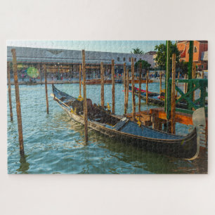 Puzzle Bateaux gondoles sur le Canal Grande, Venise, Ital