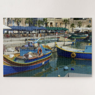 Puzzle Bateaux maltais colorés