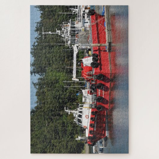 Puzzle Bateaux rouges (Vertical)