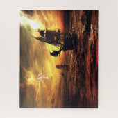 Puzzle Bateaux sur la mer orageuse (Vertical)