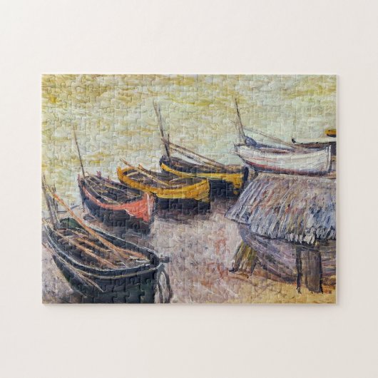 Puzzle Bateaux sur la plage Monet Art (Horizontal)