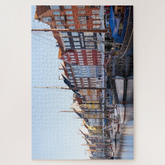 Puzzle - Bateaux Sur Le Canal Copenhague Danemark (Vertical)