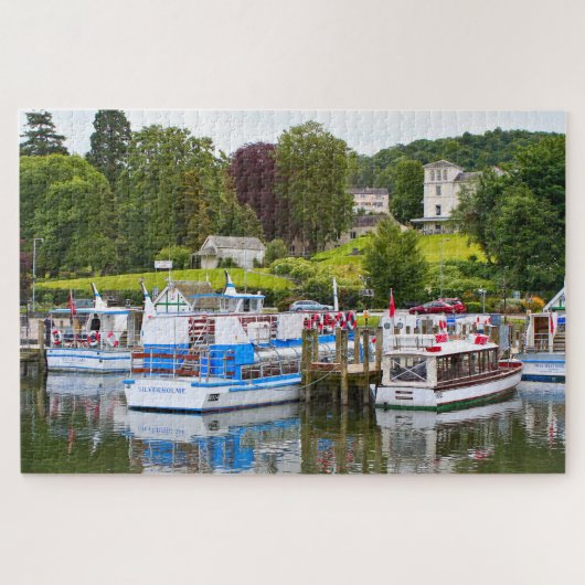 Puzzle Bateaux sur le lac Windermere, Cumbria, Angleterre (Horizontal)