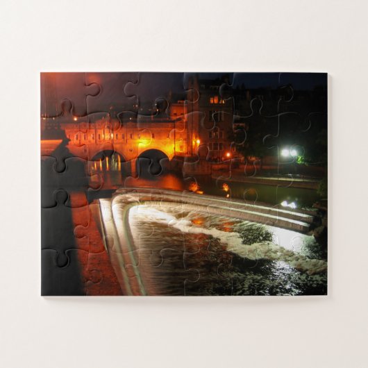 Puzzle Bath Weir la nuit (Horizontal)