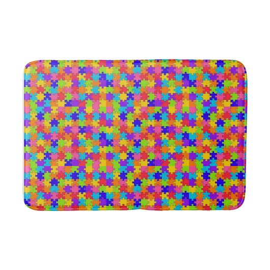 Puzzle Bathroom Bath Mat (Voorkant)