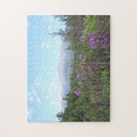 Puzzle Bâti Katahdin et fleurs sauvages (Vertical)